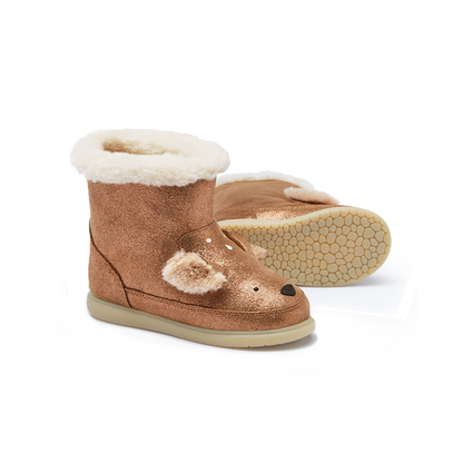 Deloniek Boots | Deer | Bronze Metallic Leather