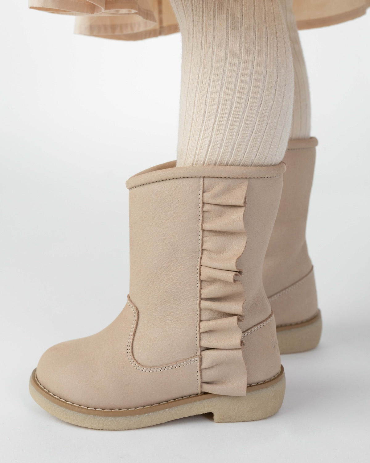 Kirsti Boots | Ivory Leather