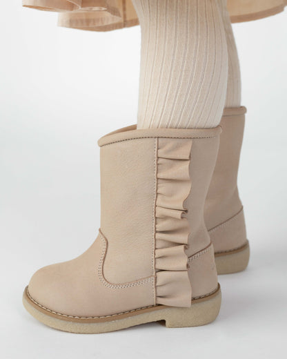 Kirsti Boots | Ivory Leather