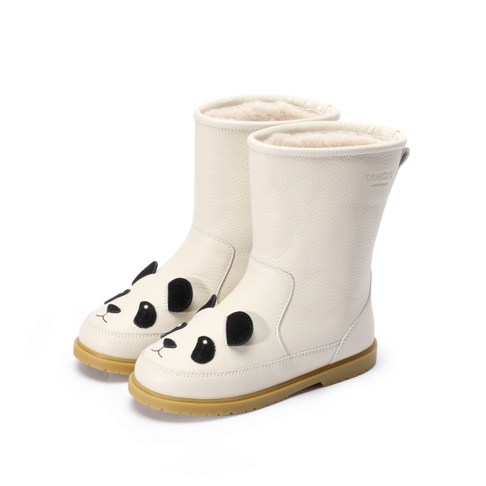 Wadudu Classic Boots | Panda | Off White Leather