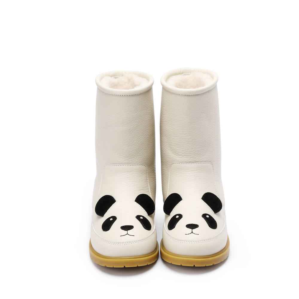 Wadudu Classic Boots | Panda | Off White Leather