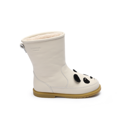 Wadudu Classic Boots | Panda | Off White Leather