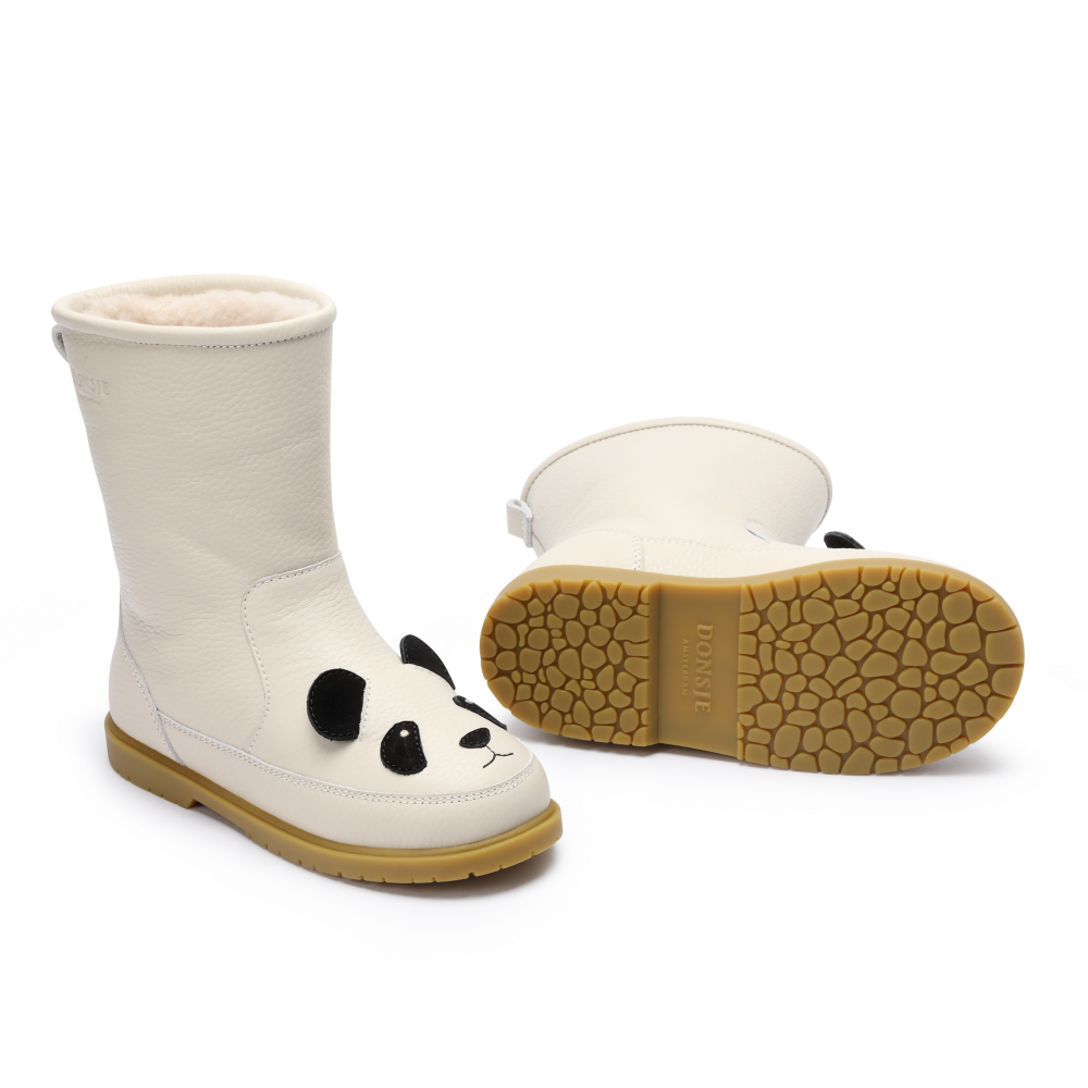 Wadudu Classic Boots | Panda | Off White Leather