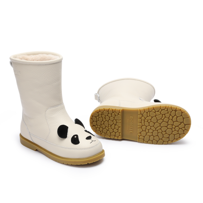 Wadudu Classic Boots | Panda | Off White Leather