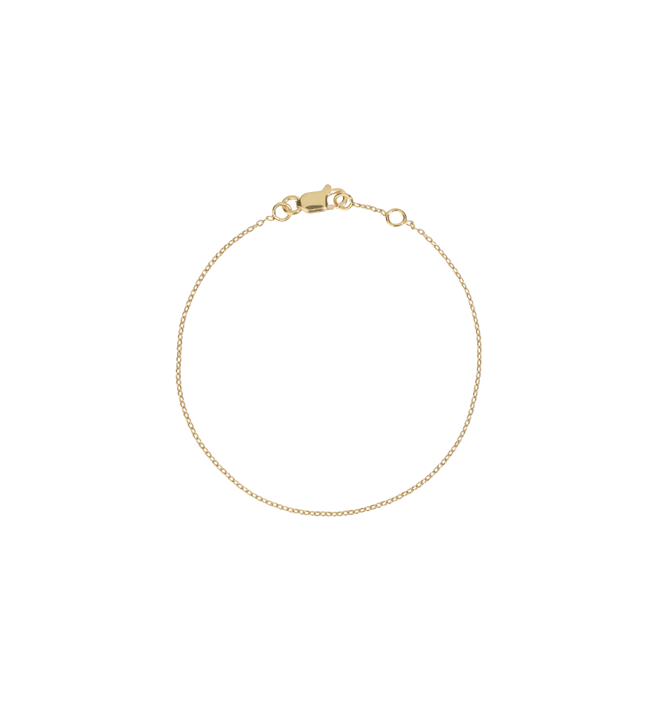 Anchor Plain Bracelet | Gold Plated