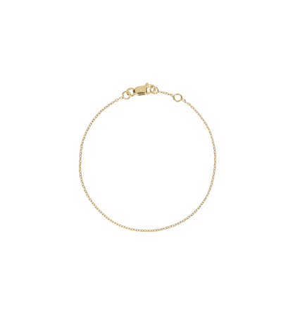 Anchor Plain Bracelet | Gold Plated