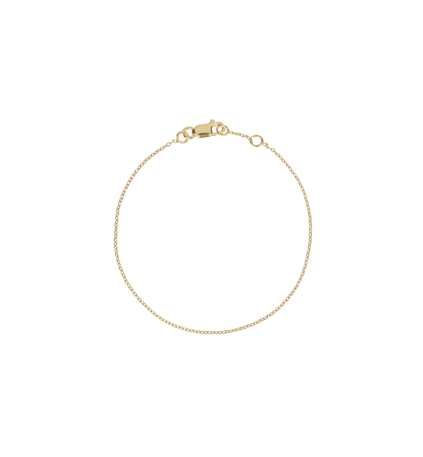 Anchor Plain Bracelet | Gold Plated