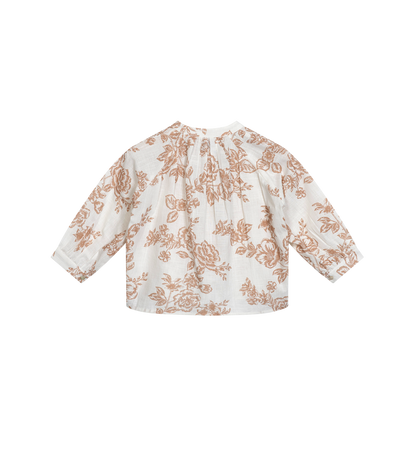Rose Mini Uma Blouse | Cream - Rose Flowers