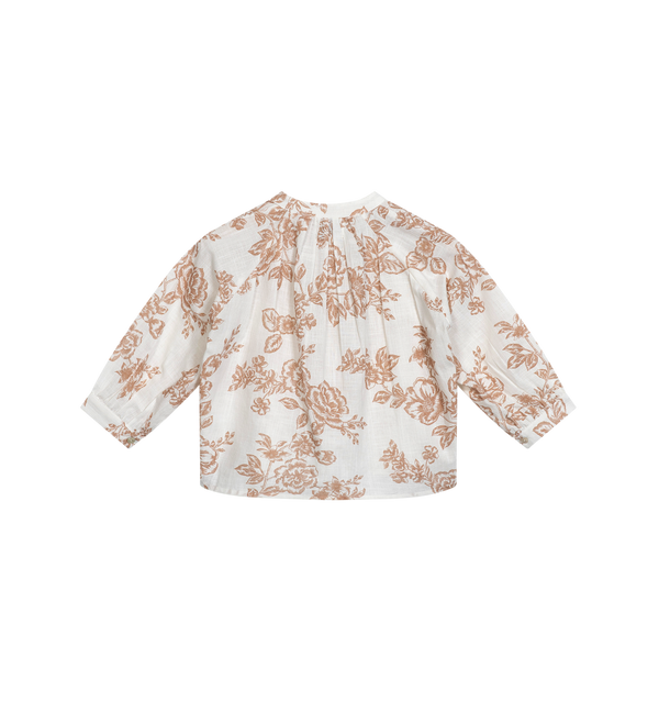Rose Mini Uma Blouse | Cream - Rose Flowers