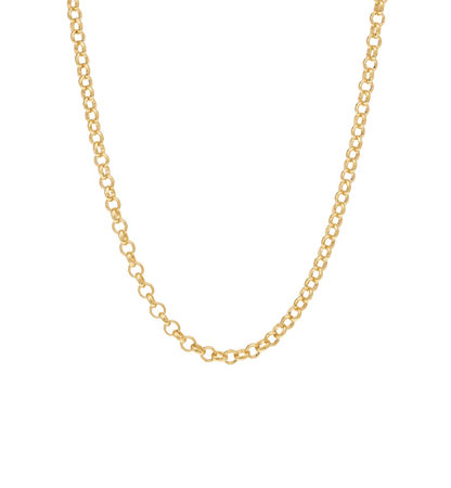 Jasseron Plain Necklace | Gold Plated