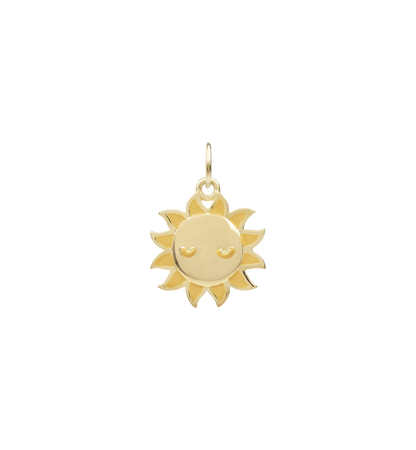 Rays of Sun Charm | Yellow Gold