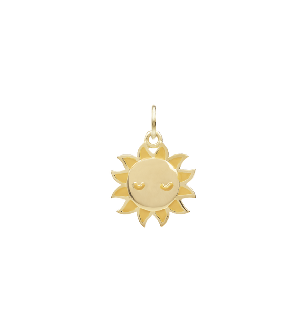 Rays of Sun Charm | Yellow Gold
