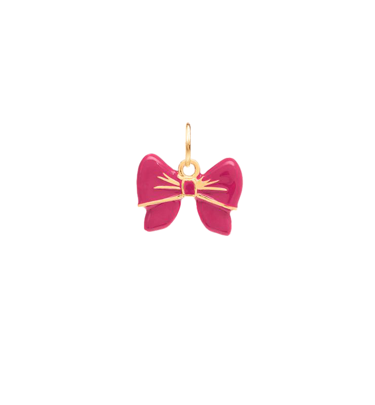 Boujee Bow Charm | Rosy Mauve