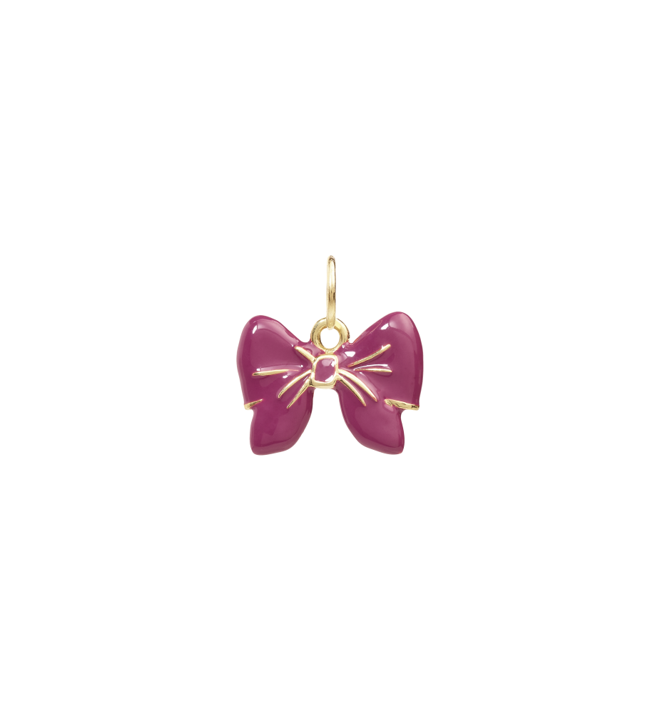 Boujee Bow Charm | Rosy Mauve