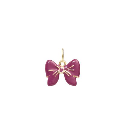 Boujee Bow Charm | Rosy Mauve