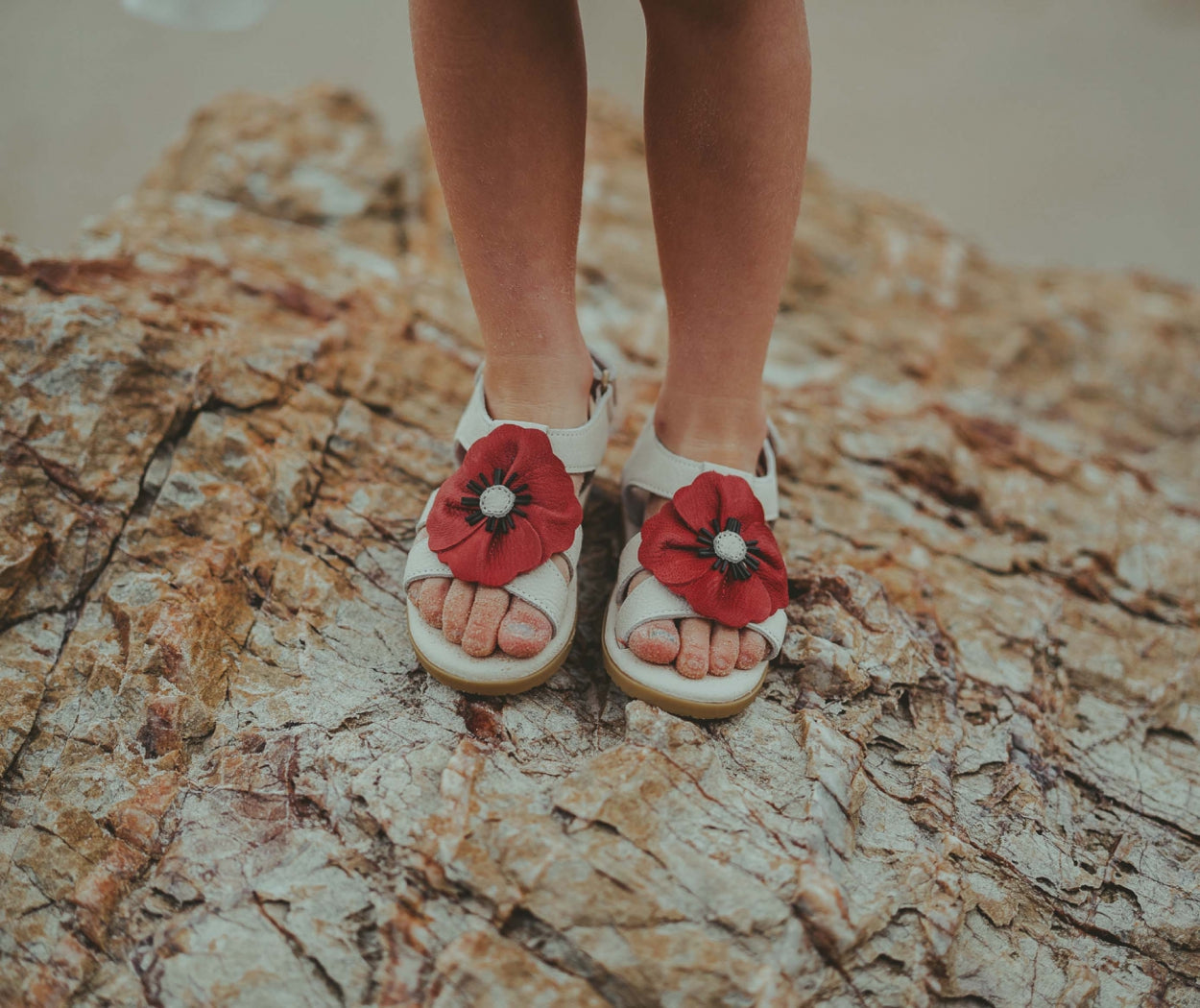 Iles Fields Sandals | Poppy | Red Clay Leather