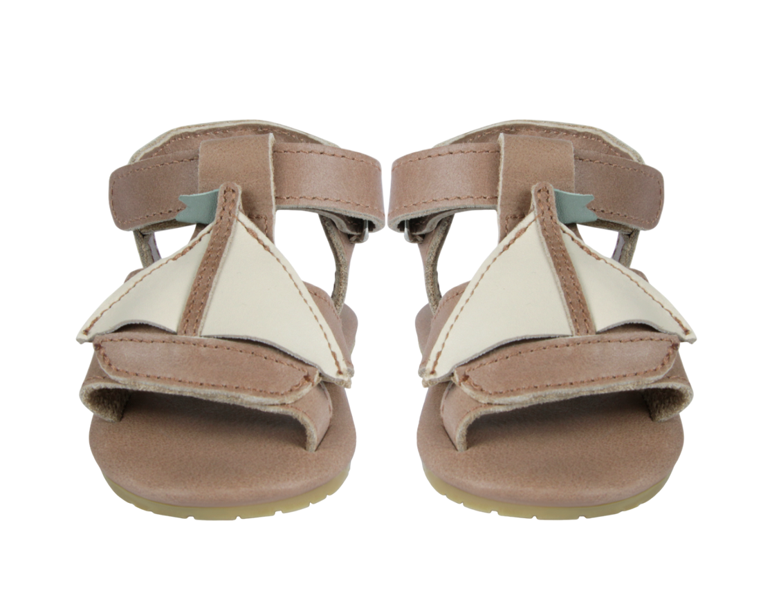 Qlops Sandals | Boat | Nutmeg Leather