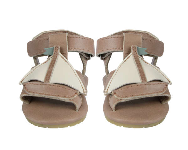 Qlops Sandals | Boat | Nutmeg Leather