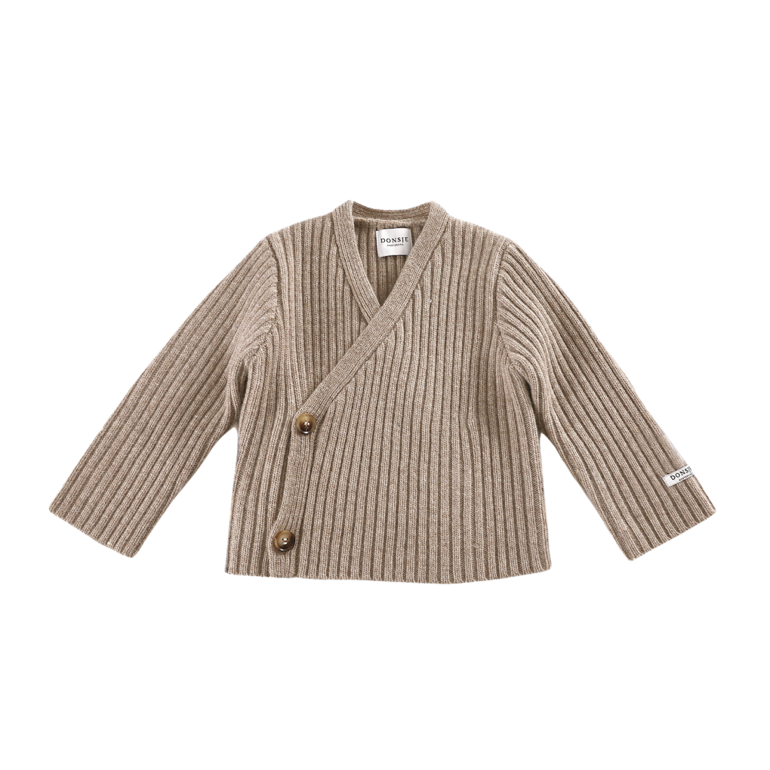 Elo Merino Wool Cardigan | Beige Melange