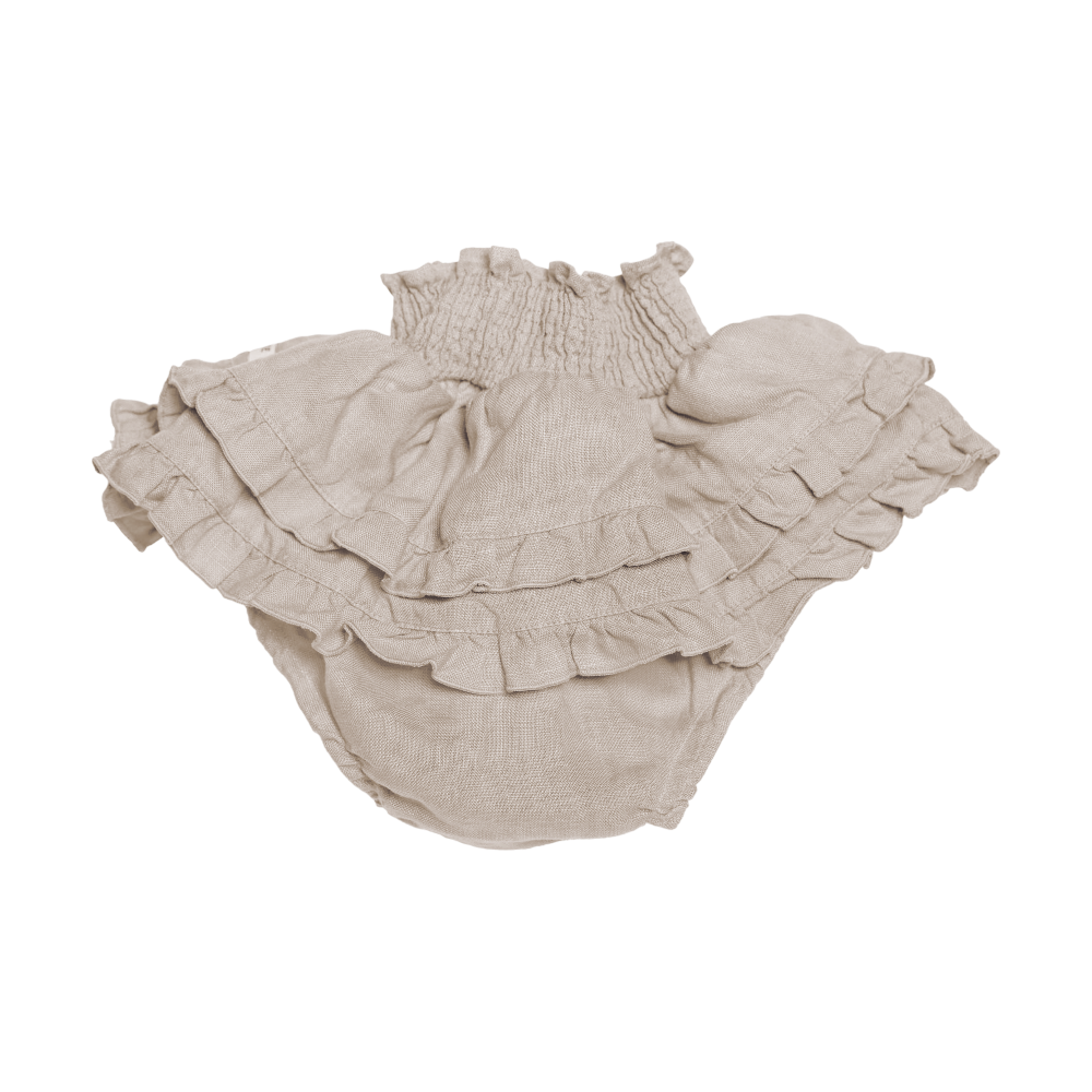Vaibi Linen Bloomers | Soft Taupe