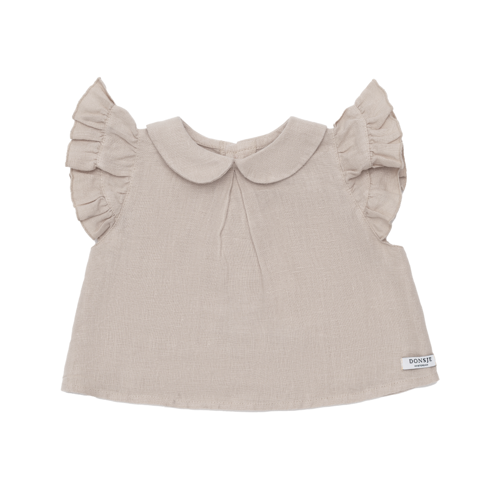 Mimi Linen Blouse | Soft Taupe