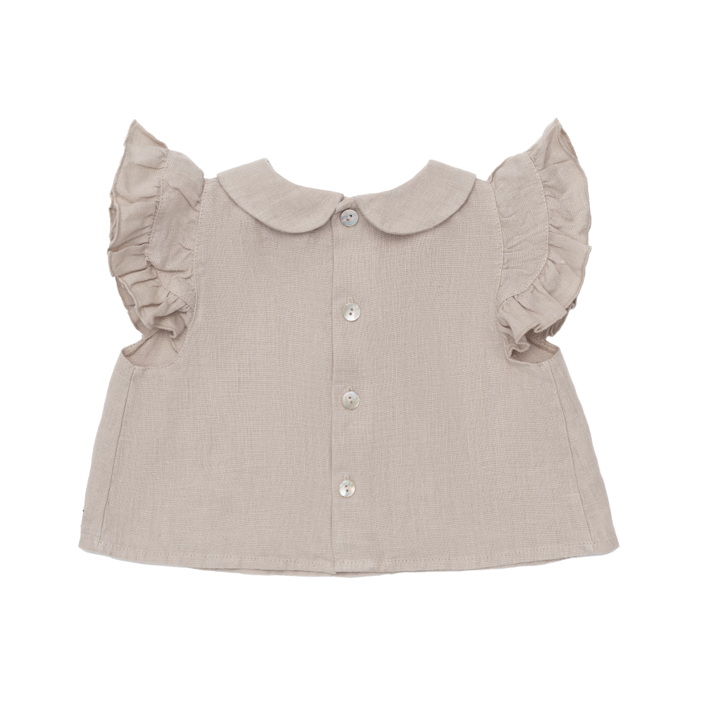 Mimi Linen Blouse | Soft Taupe