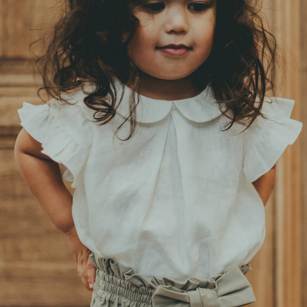 Mimi Linen Blouse | Soft Lily