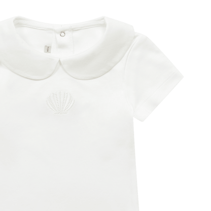 Ocee Bodysuit | Scallop | Off White