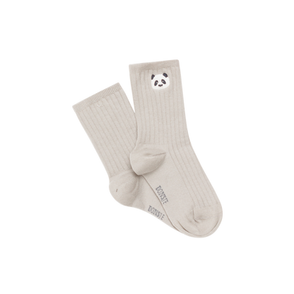 Bell Socks | Panda | Silver Grey