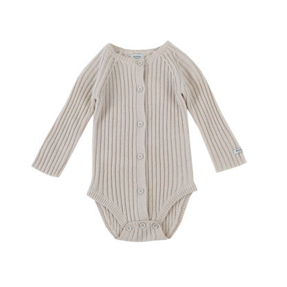Kees Merino Wool Romper | Nougat Melange