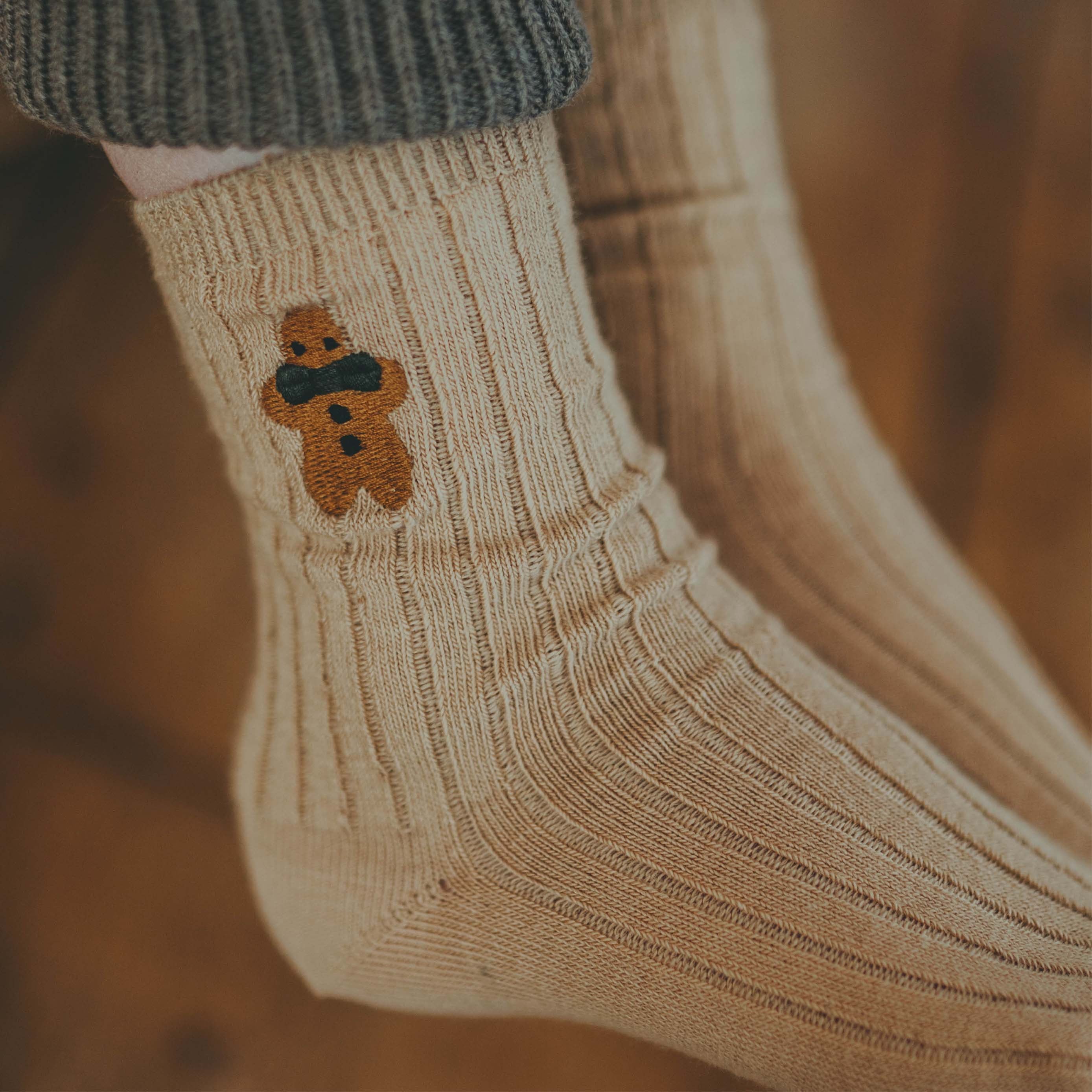 Lala Socks | Gingerbread | Biscuit