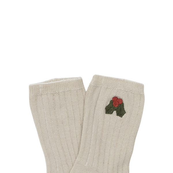Lala Socks | Holly | Olive Grey