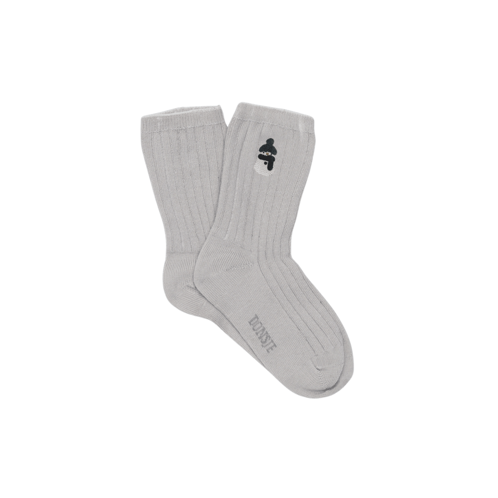 Lala Socks | Snowman | Soft Grey