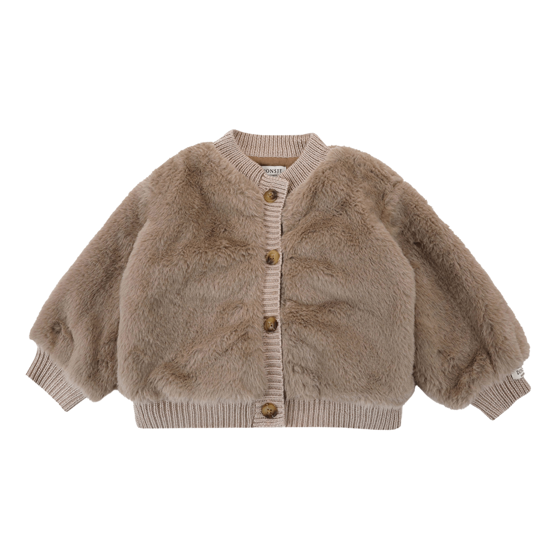 Manita Cardigan | Taupe Teddy