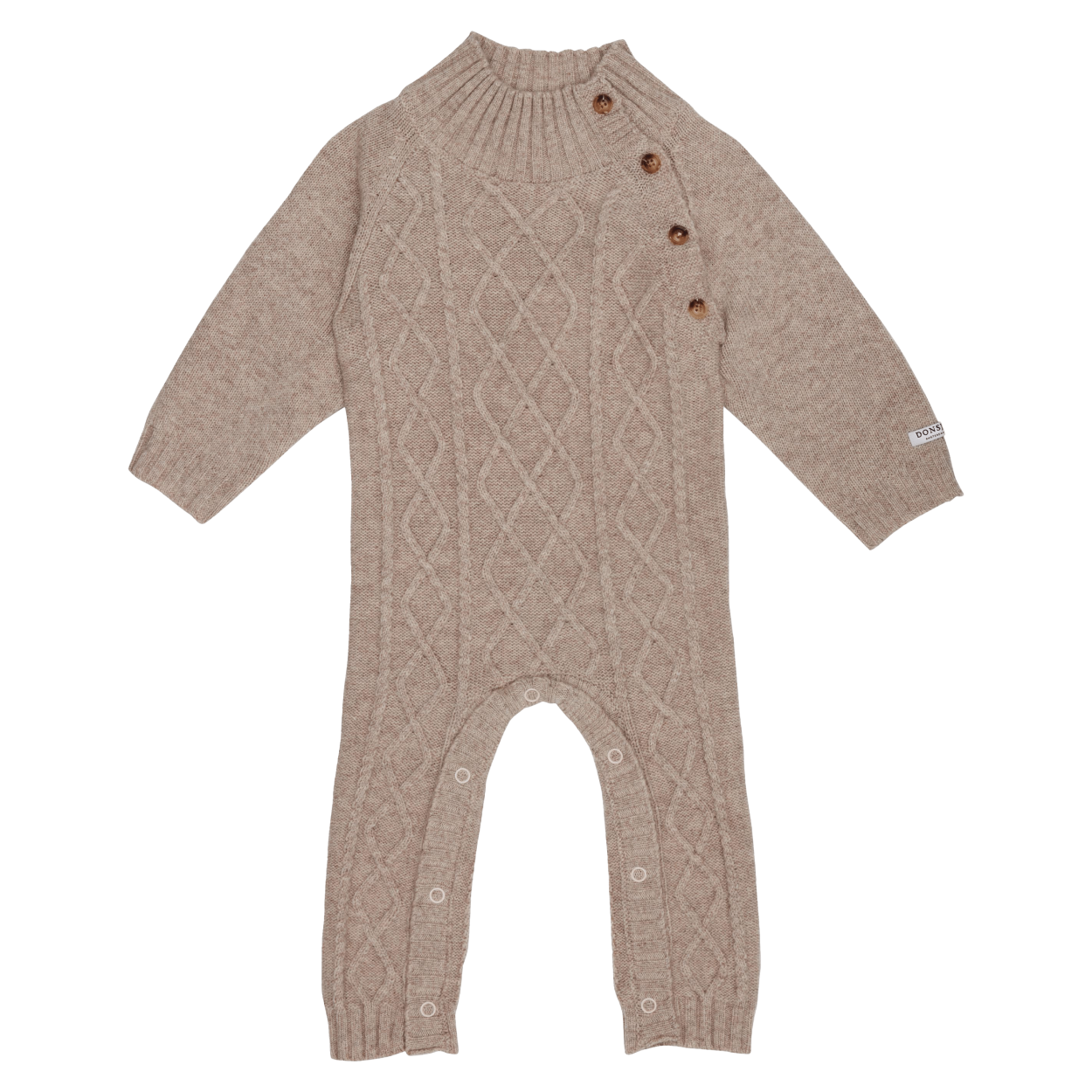 Toon Merino Wool Jumpsuit | Taupe Melange