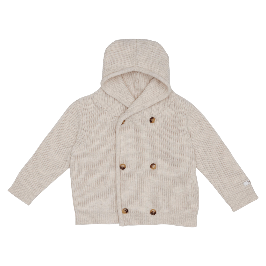 Tristan Merino Wool Cardigan | White Sand Melange