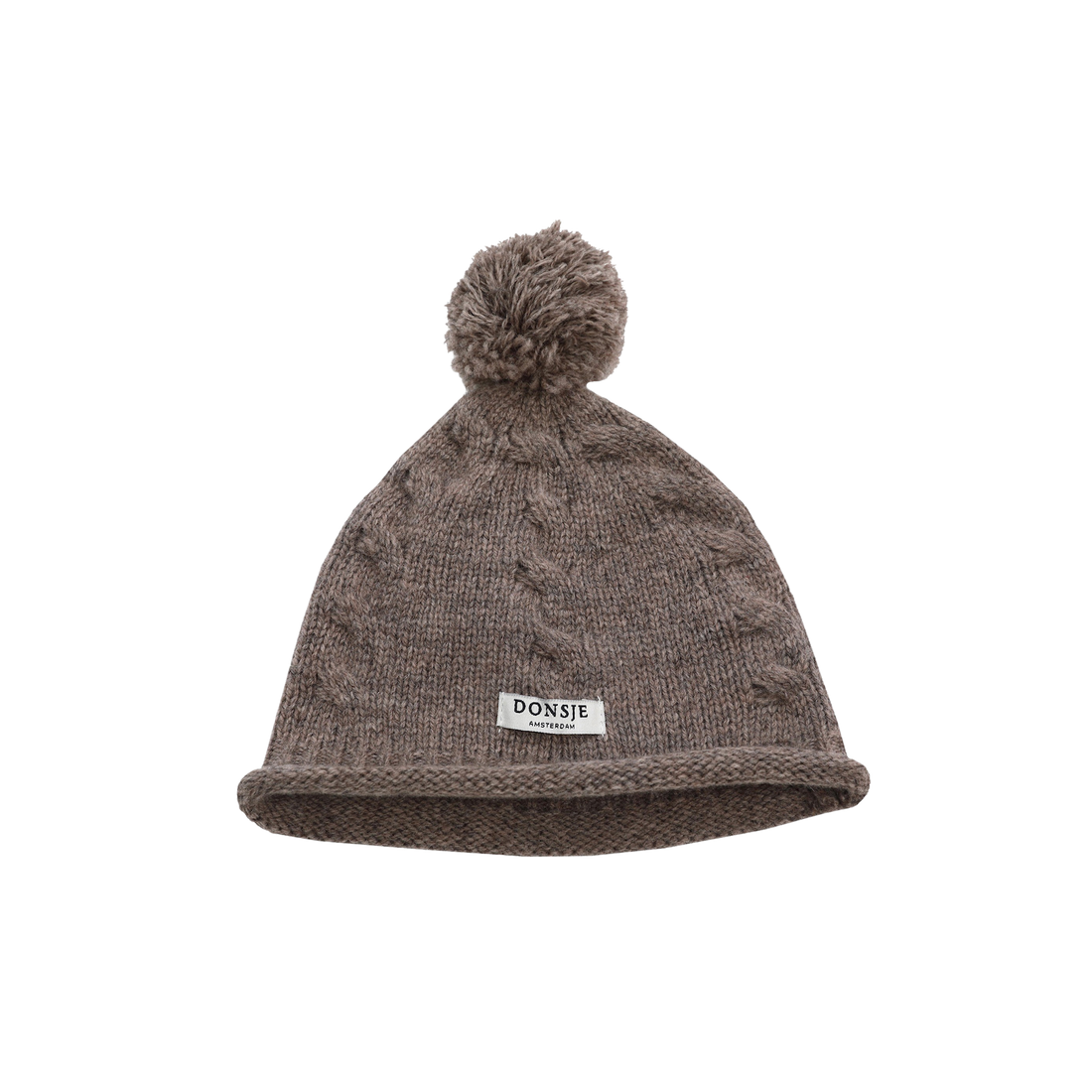 Fofo Merino Wool Hat | Dark Taupe Melange