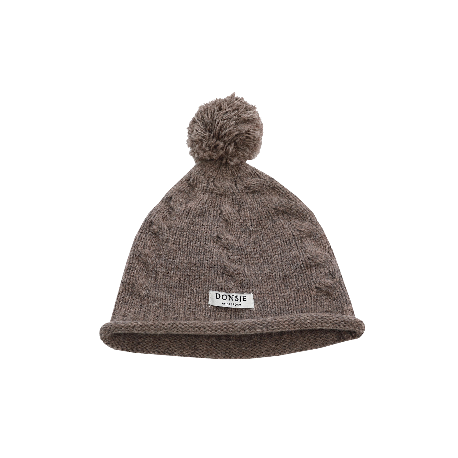 Fofo Merino Wool Hat | Dark Taupe Melange