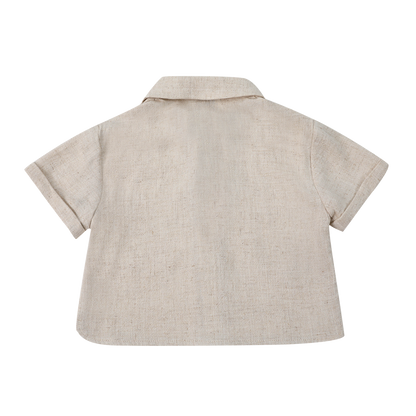 Lerie Shirt | Warm White Melange