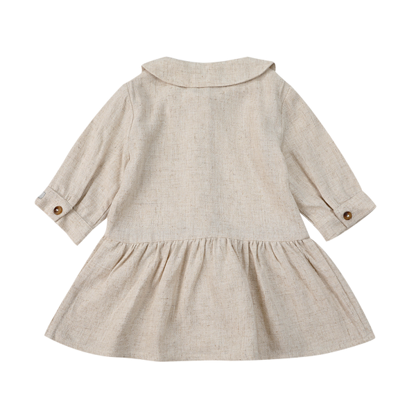 Noelle Dress | Warm White Melange