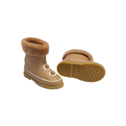 Pleun Boots | Beige Leather