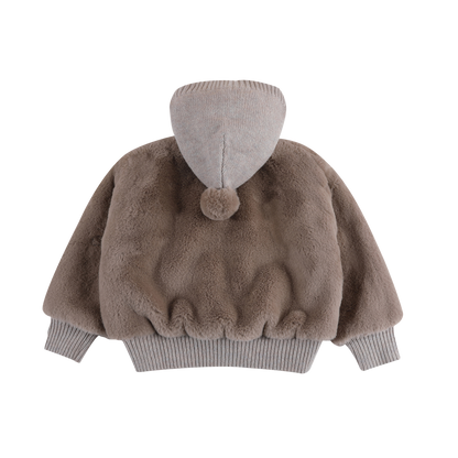 Birie Jacket | Taupe Teddy