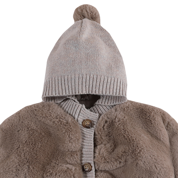 Birie Jacket | Taupe Teddy