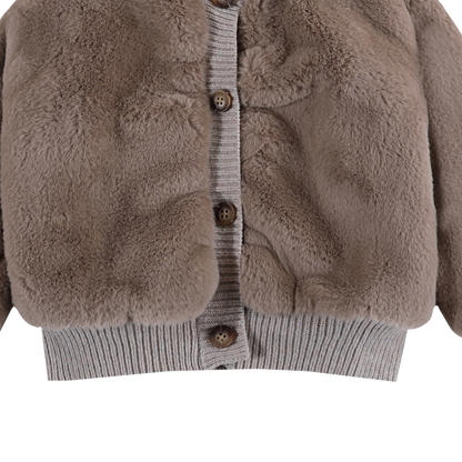 Birie Jacket | Taupe Teddy