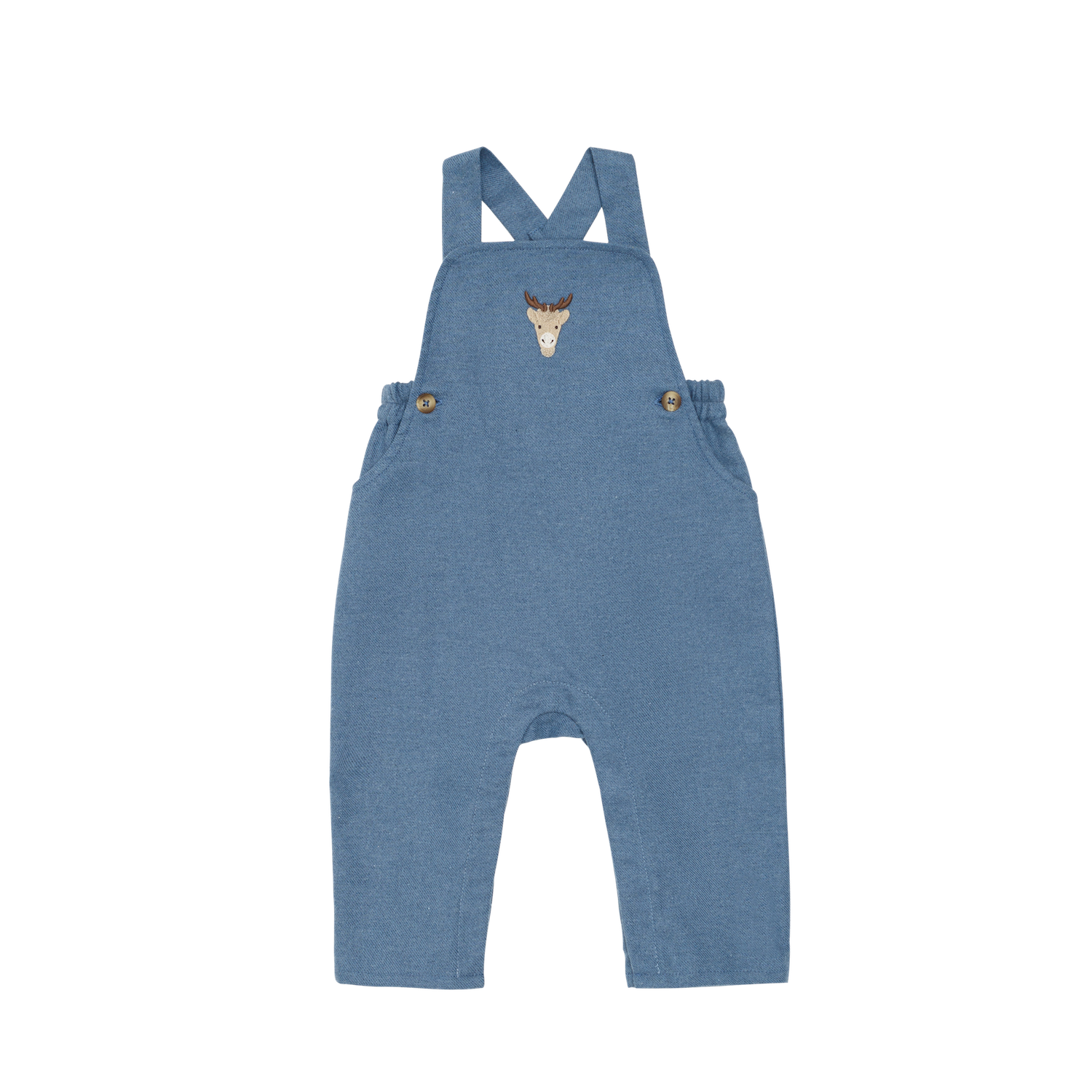 Mosie Overalls | Reindeer | Vintage Blue