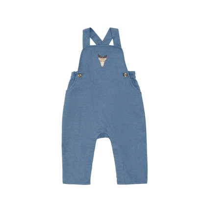 Mosie Overalls | Reindeer | Vintage Blue