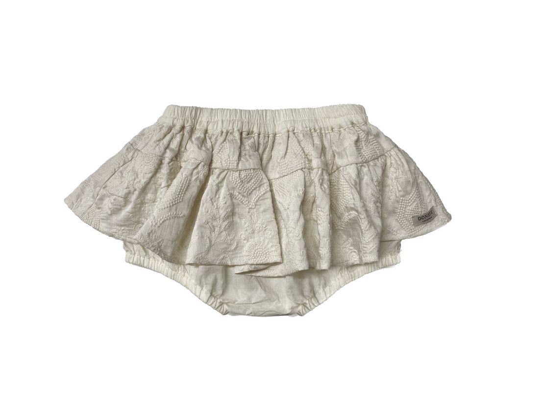 Lonna Skirt | Warm White Flowers