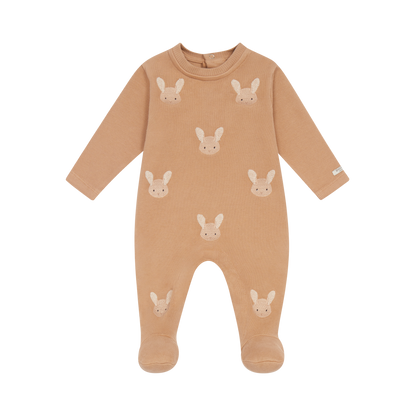 Phlyn Onesie | Fluffy Bunnies | Rose Mocha