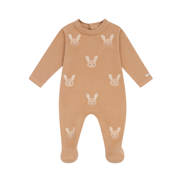 Phlyn Onesie | Fluffy Bunnies | Rose Mocha
