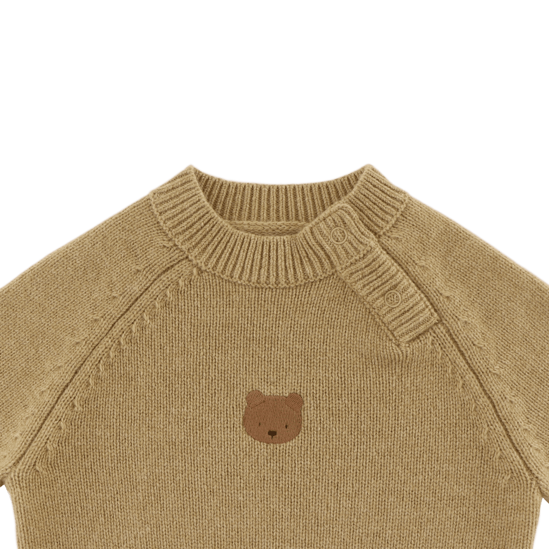 Sibbe Merino Wool Sweater | Bear | Sesame